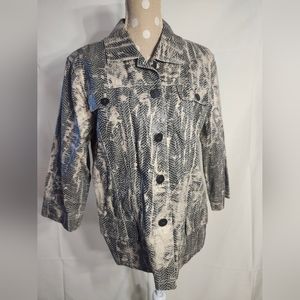 Chico's linen blend jacket